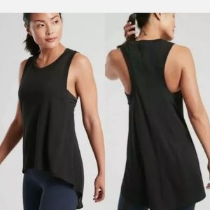 Athleta Essence relaxed fit high low tank xs
